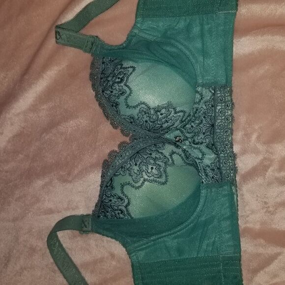 Vtg Warner's Lace & Satin Shine-on  Bra 34B - Picture 2 of 10